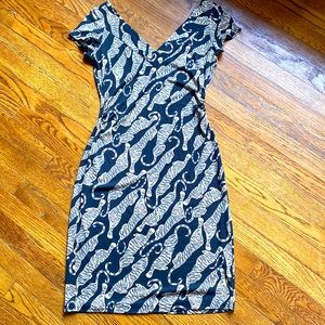 Beautiful DVF 100% silk print dress